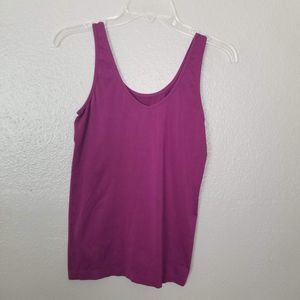 Ellen Tracy Purple Layering Tank L